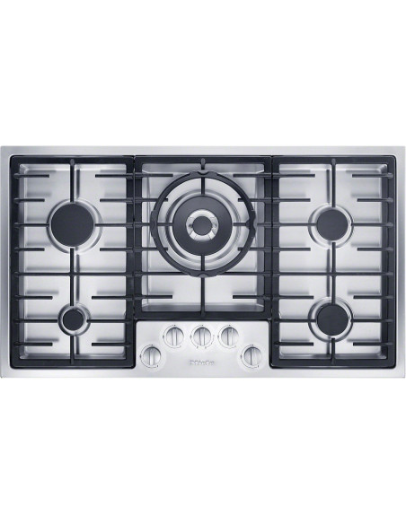 Miele KM 3054-1 široka plinska ploča za kuhanje na crnom staklu s 5 plamenika